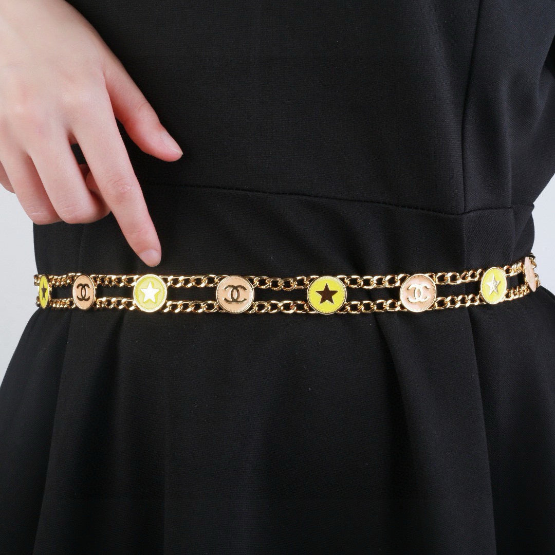 gold luxury Waist Chain for women - product detail view