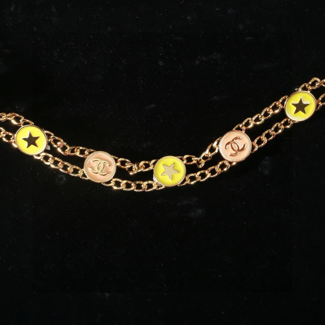 gold luxury Waist Chain for women - alternate angle view 3