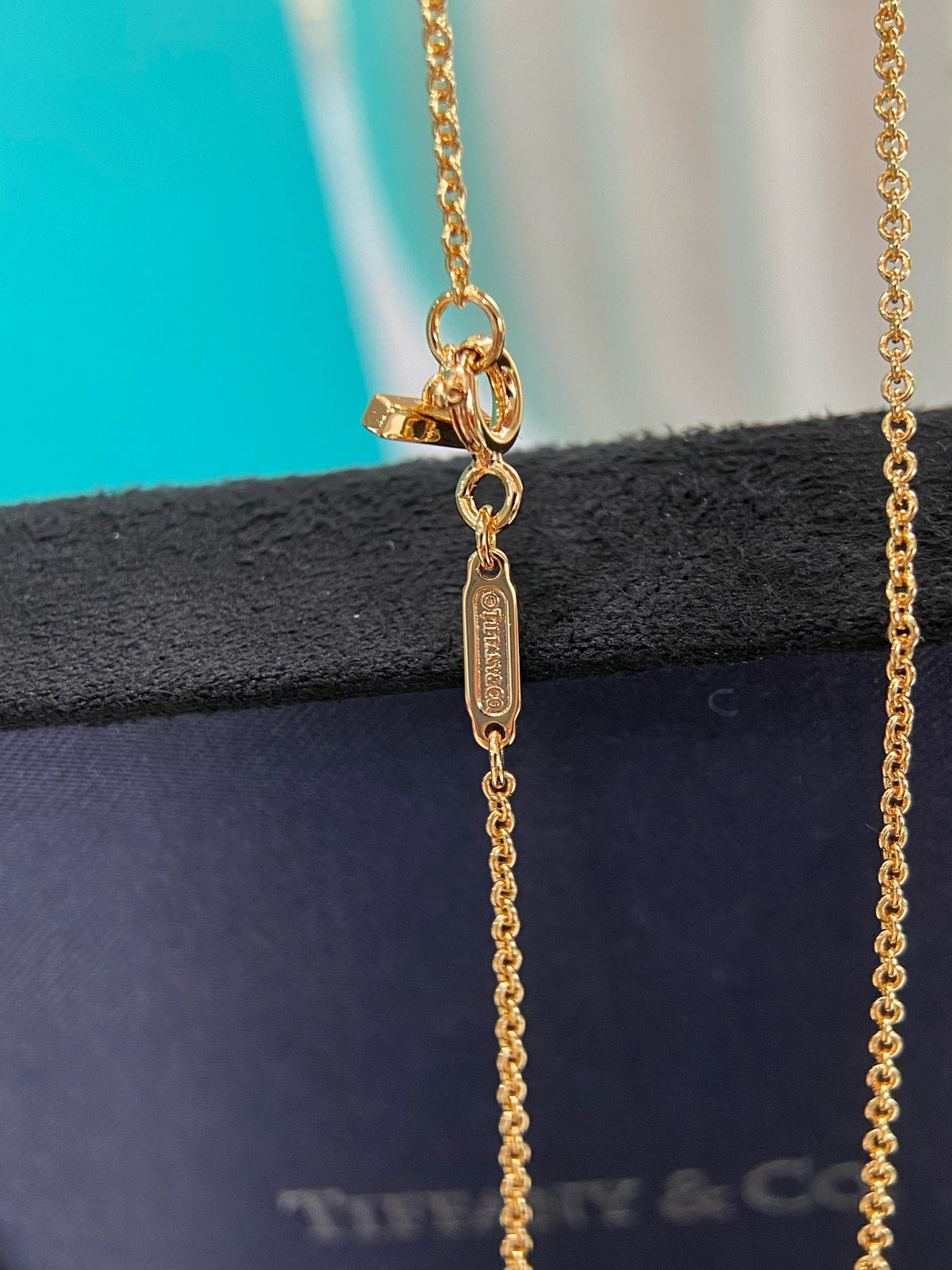 rose gold crystal rose Necklace for women - alternate angle view 7