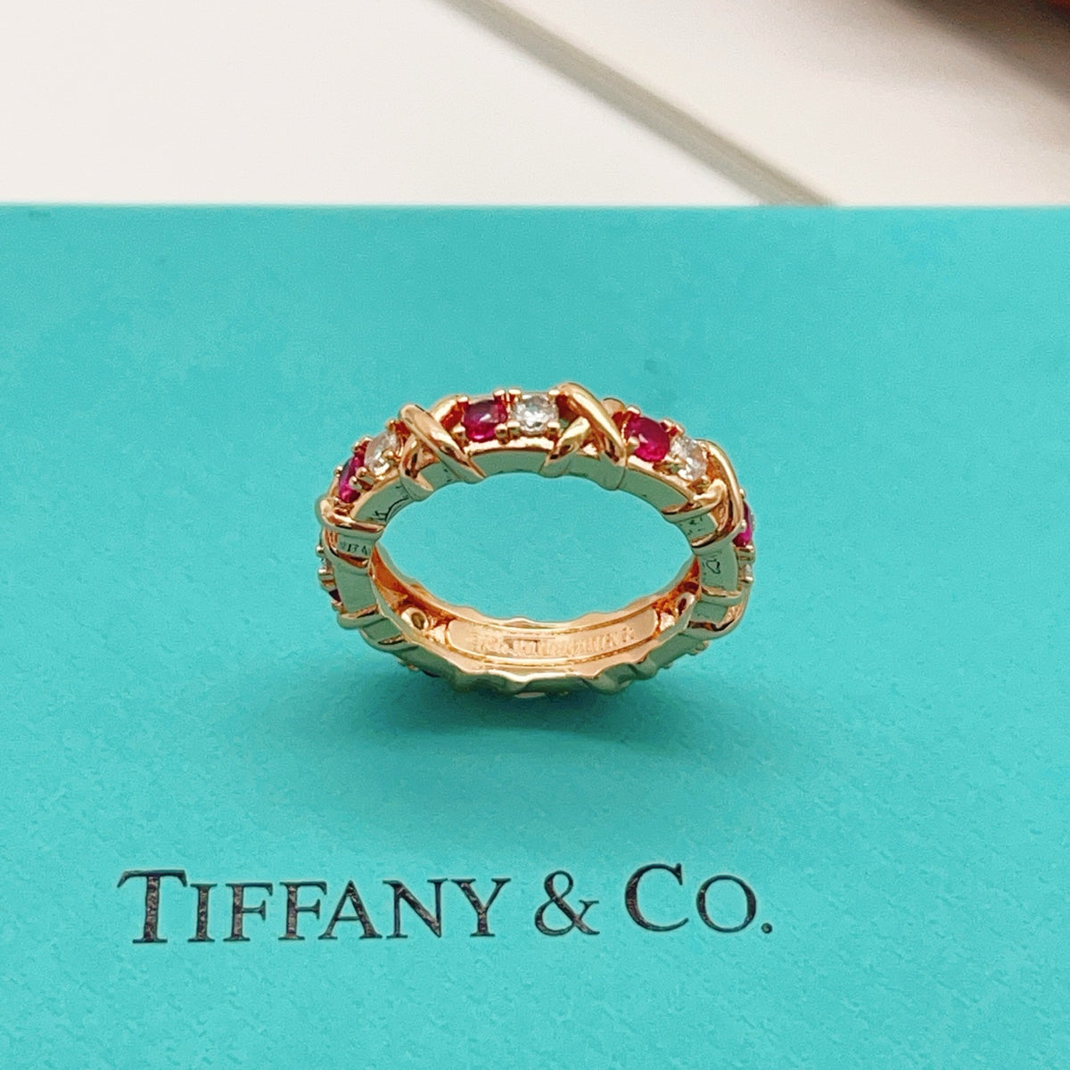 rose gold brass rose Ring for women - alternate angle view 6