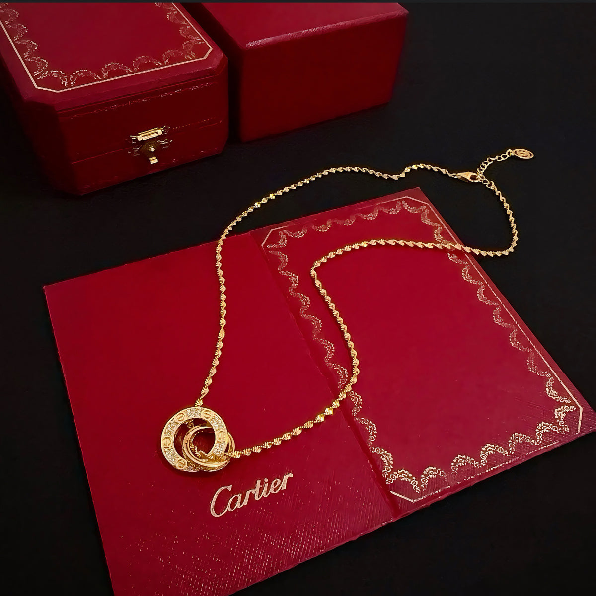 gold crystal floral Bangle for men - alternate angle view 9