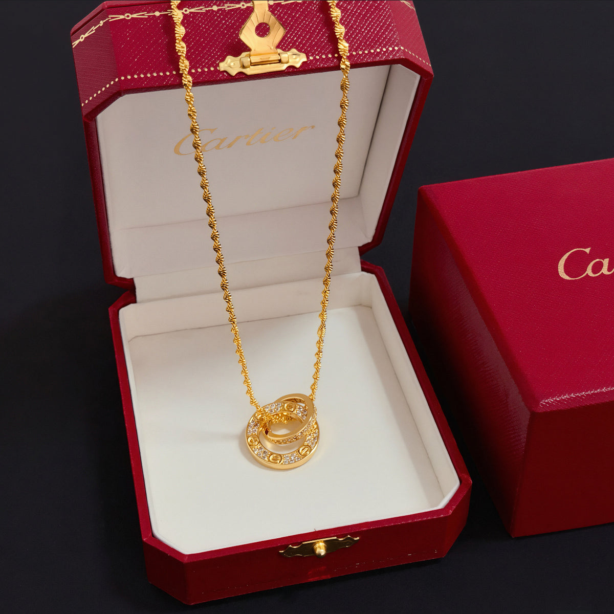 gold crystal floral Bangle for men - product detail view