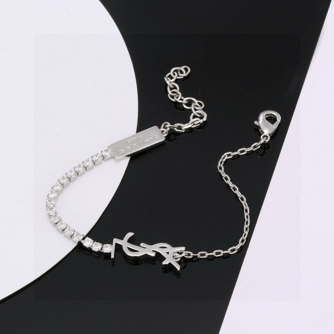 yellow brass elegant Bracelet for women - alternate angle view 7