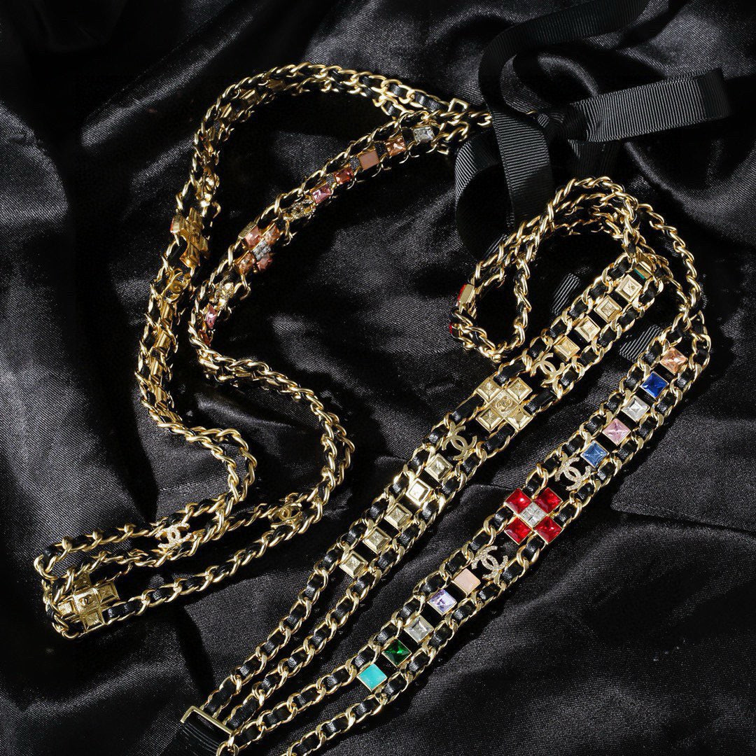 genuine leather stylish Waist Chain for women - product detail view