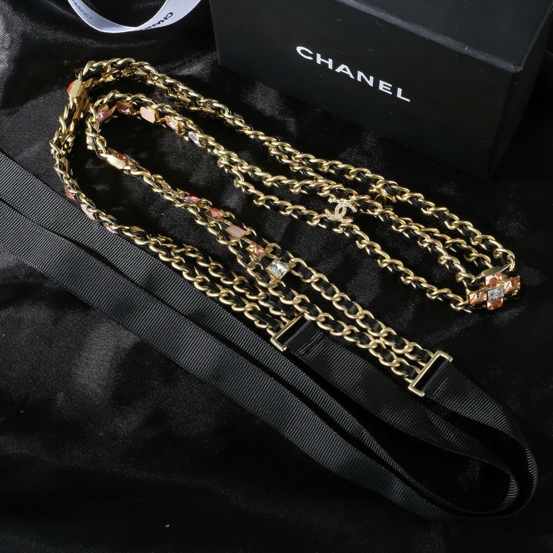 genuine leather stylish Waist Chain for women - alternate angle view 4
