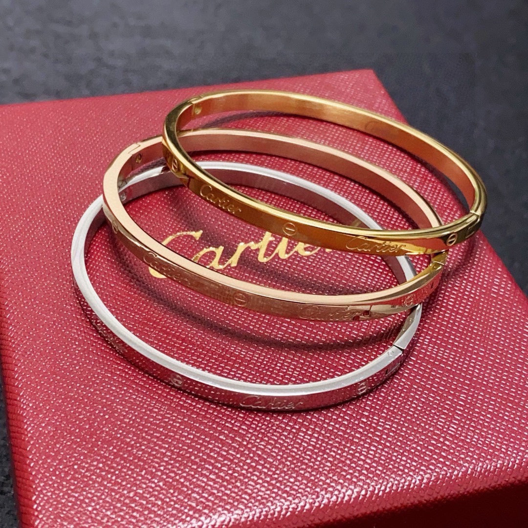 white delicate Bangle for women - alternate angle view 8