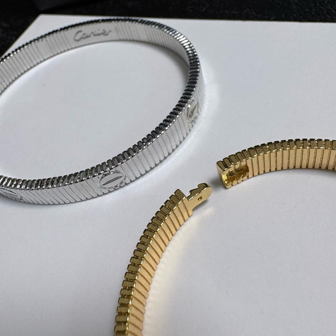gold brass delicate Bangle for women - alternate angle view 5