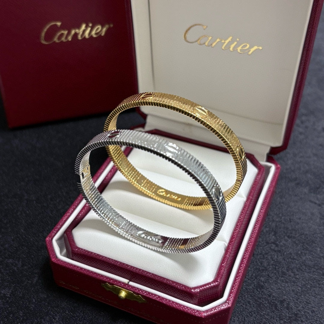 gold brass delicate Bangle for women - alternate angle view 9