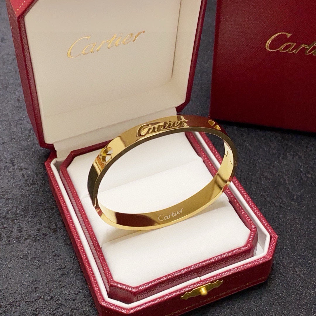 white hollow Bangle for women - alternate angle view 7