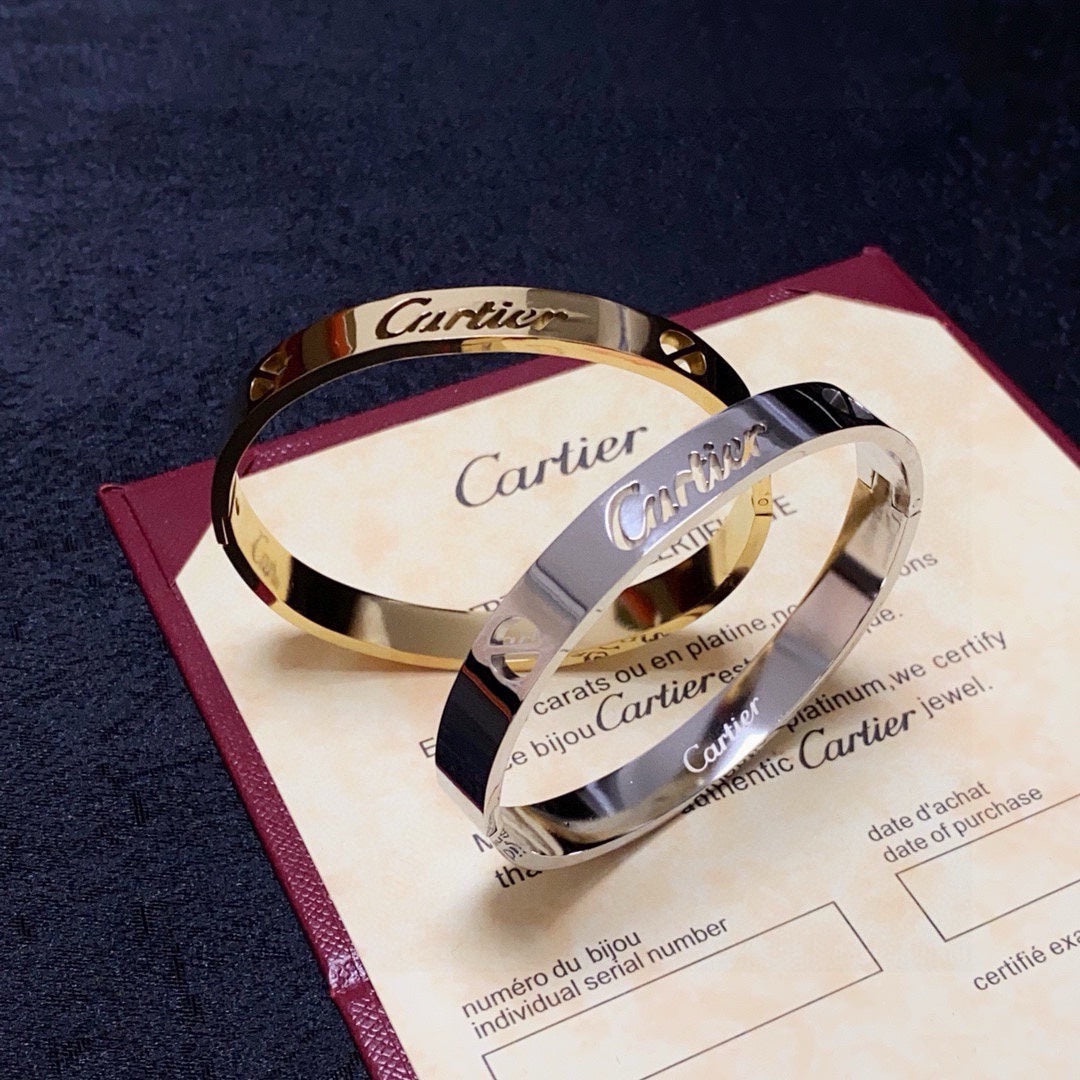 white hollow Bangle for women - alternate angle view 6
