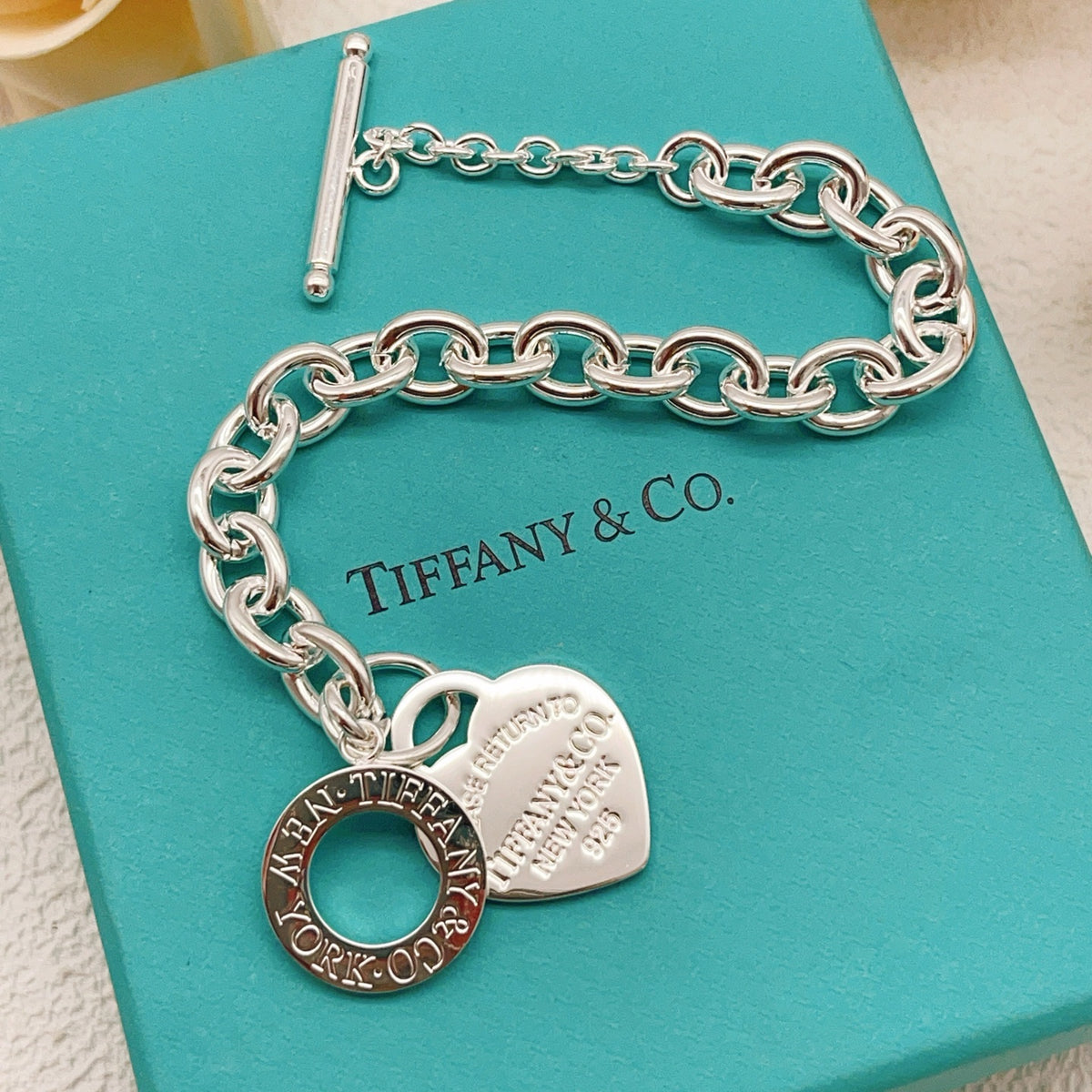 silver brass luxury Bracelet for women - alternate angle view 4