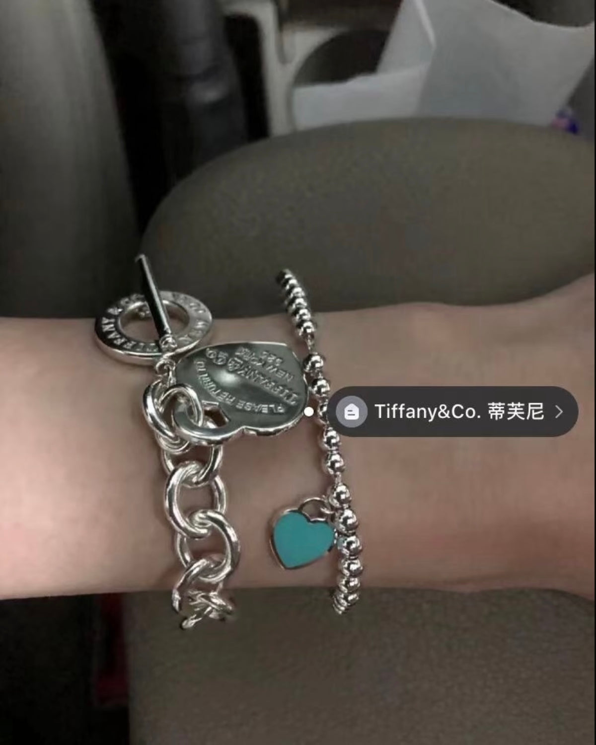 silver brass luxury Bracelet for women - alternate angle view 11