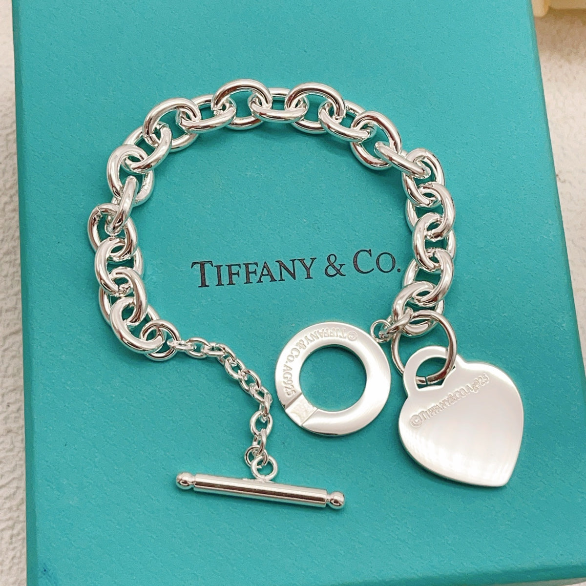 silver brass luxury Bracelet for women - alternate angle view 2