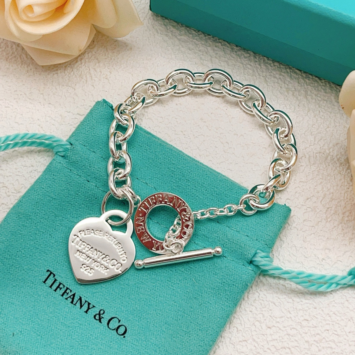 silver brass luxury Bracelet for women - alternate angle view 3