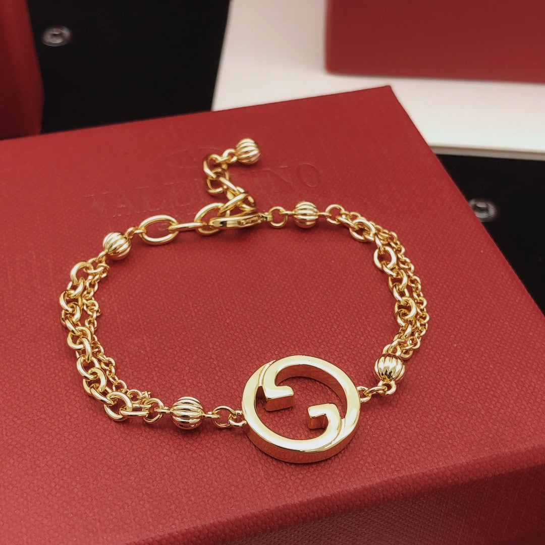 yellow brass Bracelet for women - alternate angle view 5