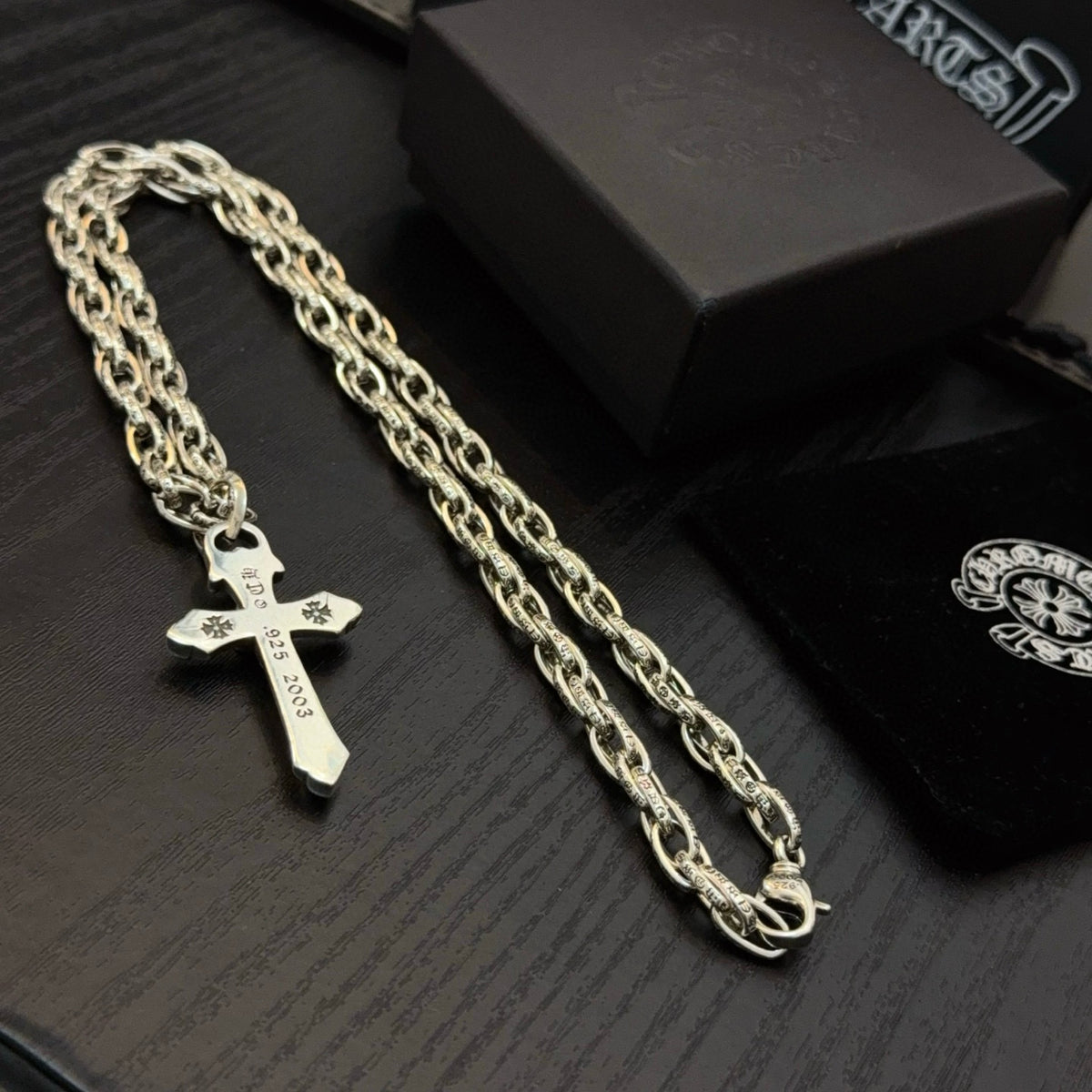 antique cross Pendant for men - alternate angle view 10