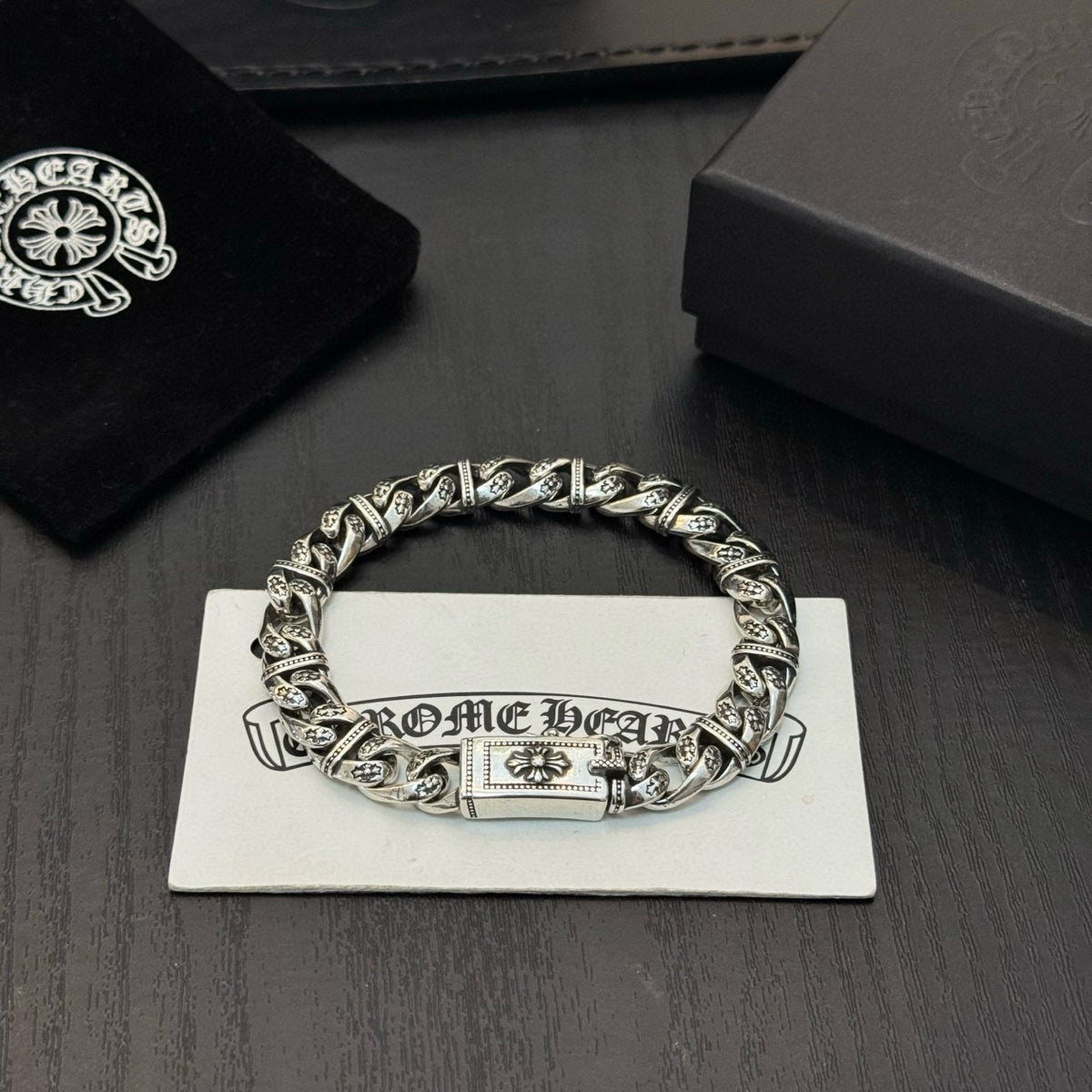 antique cross Bracelet for men - alternate angle view 7