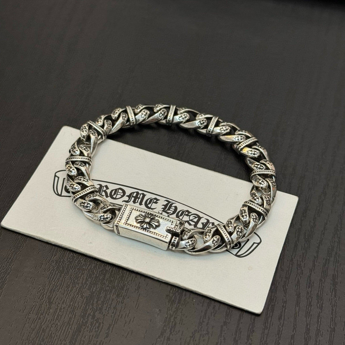 antique cross Bracelet for men - alternate angle view 6
