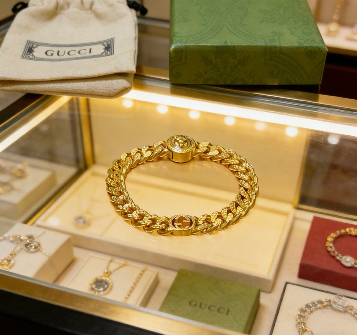 beige luxury Bracelet for men - alternate angle view 2