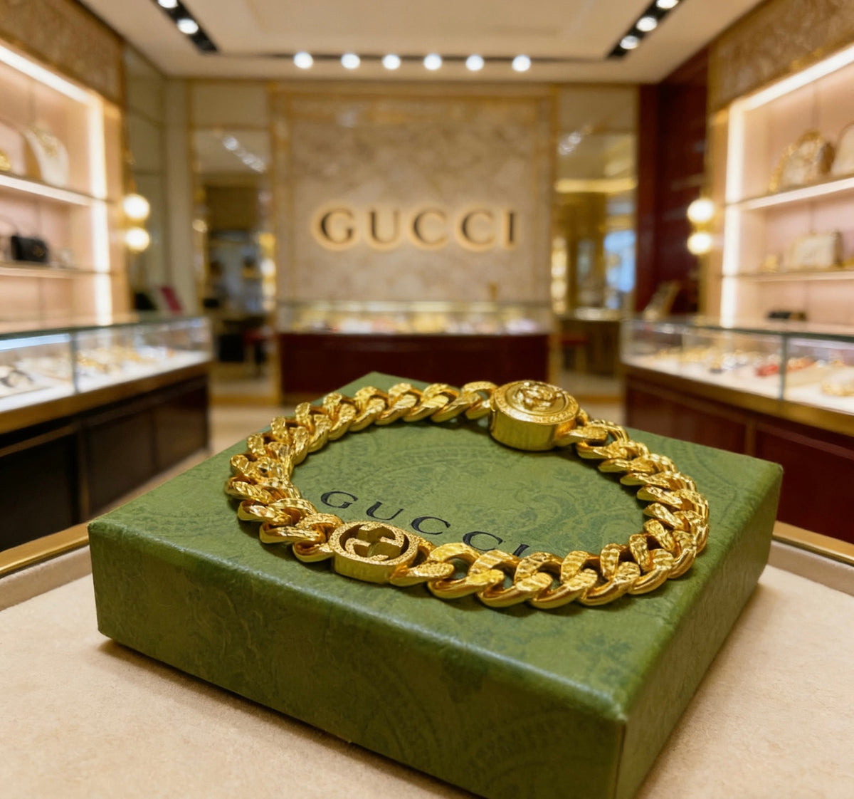 beige luxury Bracelet for men - alternate angle view 6