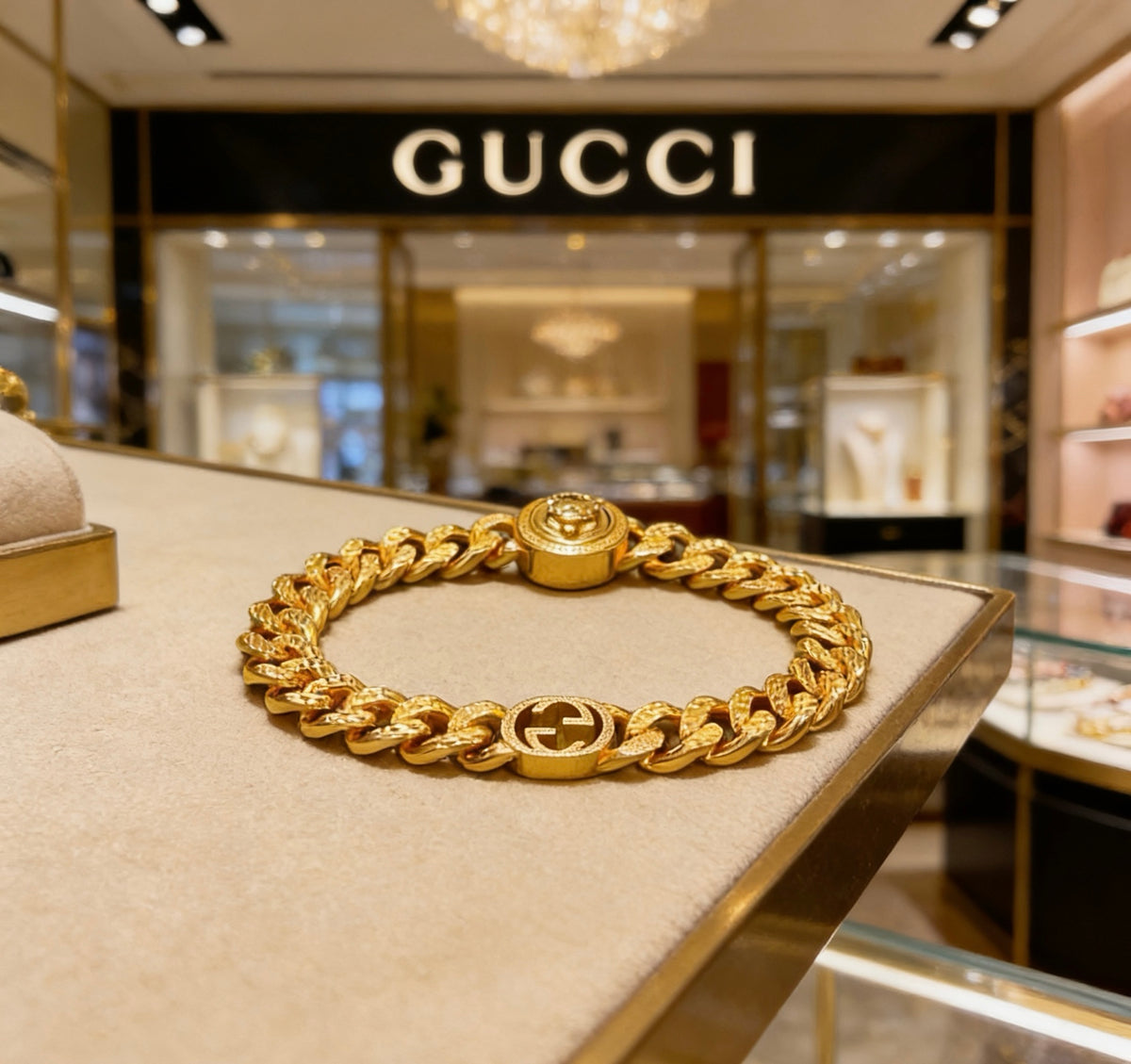 beige luxury Bracelet for men - alternate angle view 8