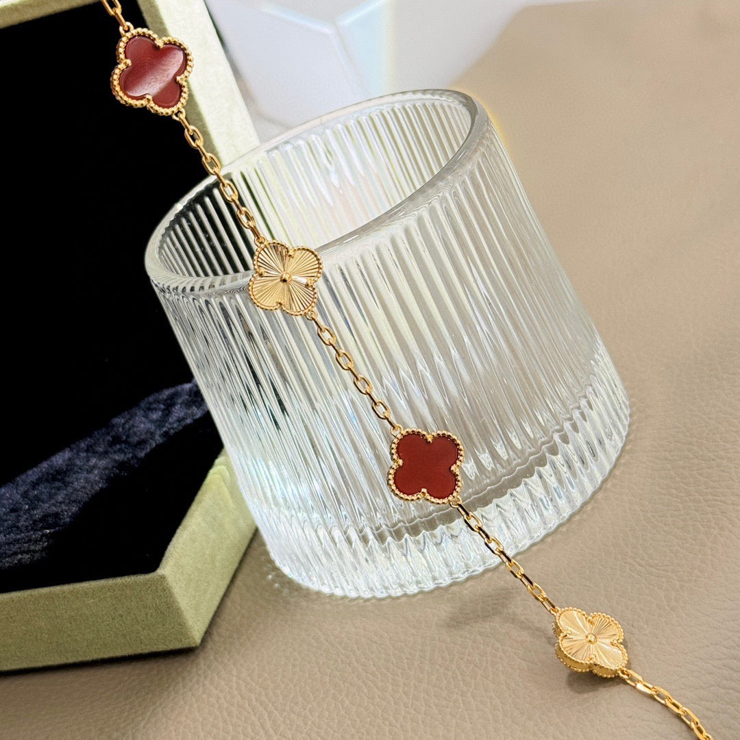 iridescent agate floral Bracelet for women - alternate angle view 8