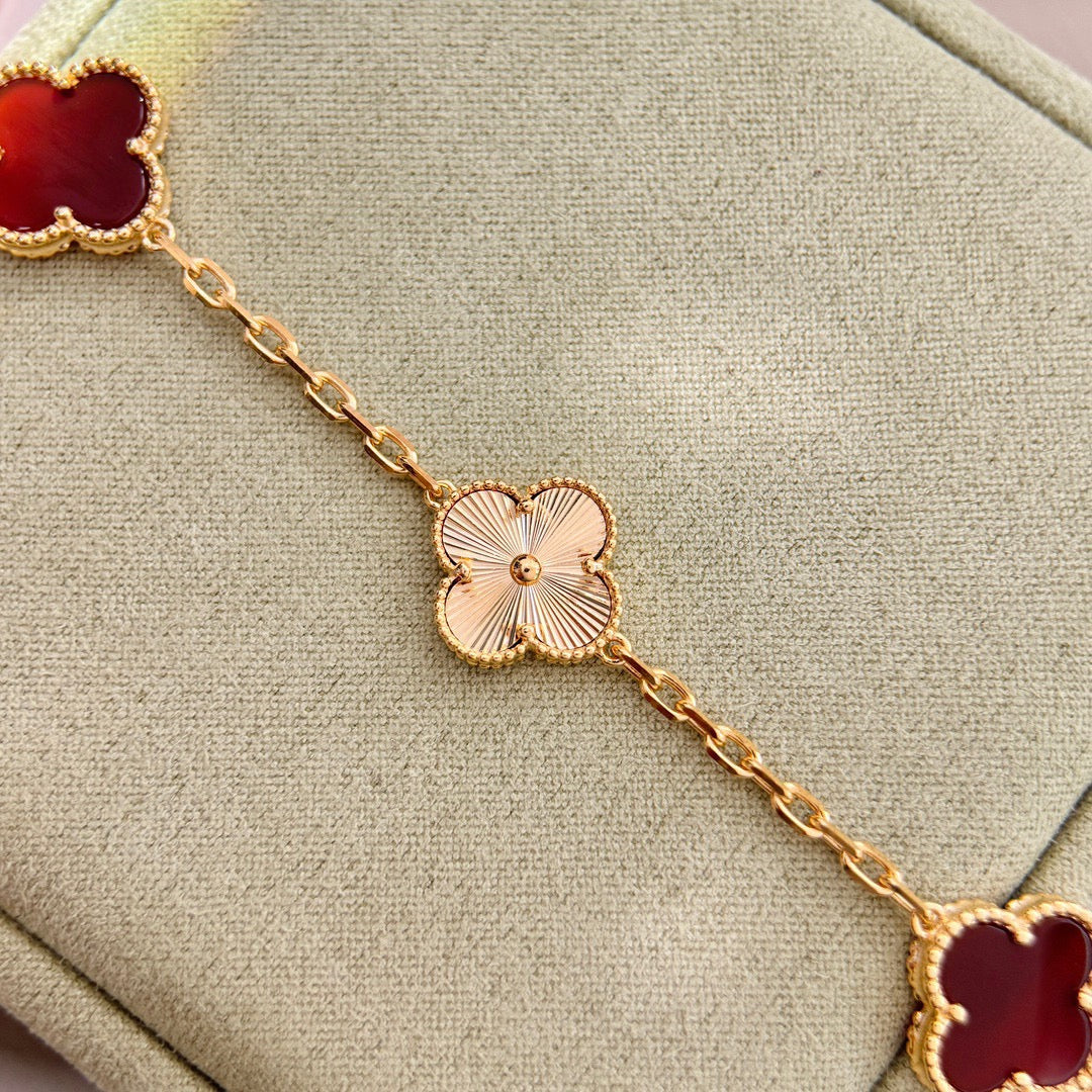 iridescent agate floral Bracelet for women - alternate angle view 4