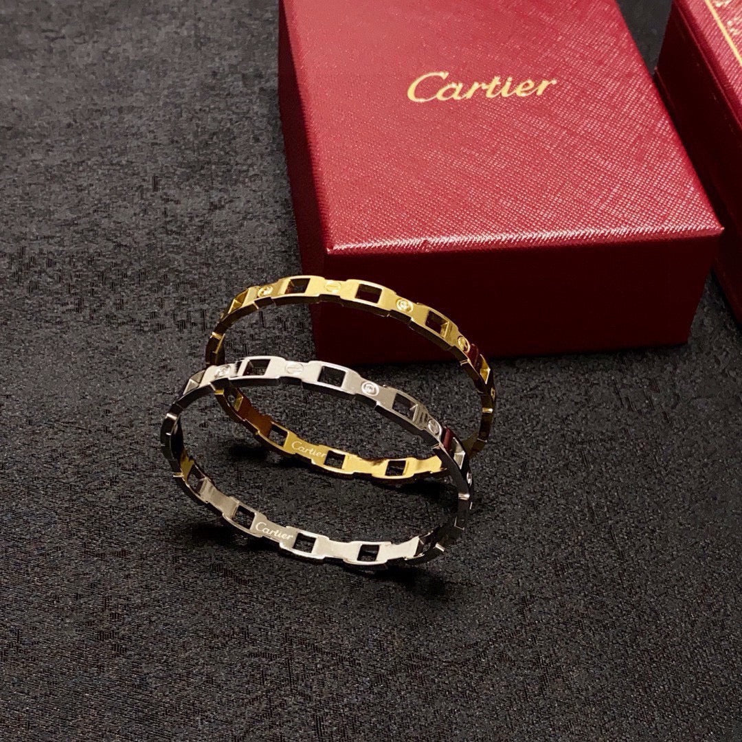 white delicate Bangle for women - alternate angle view 9
