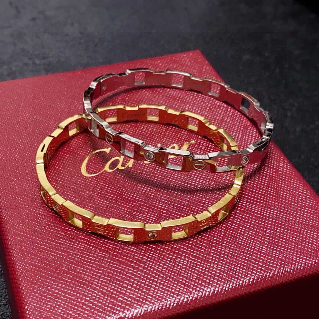 white delicate Bangle for women - alternate angle view 7