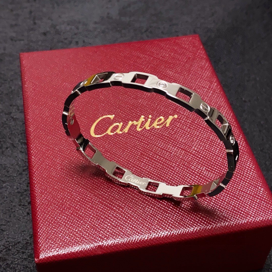 white delicate Bangle for women - alternate angle view 4
