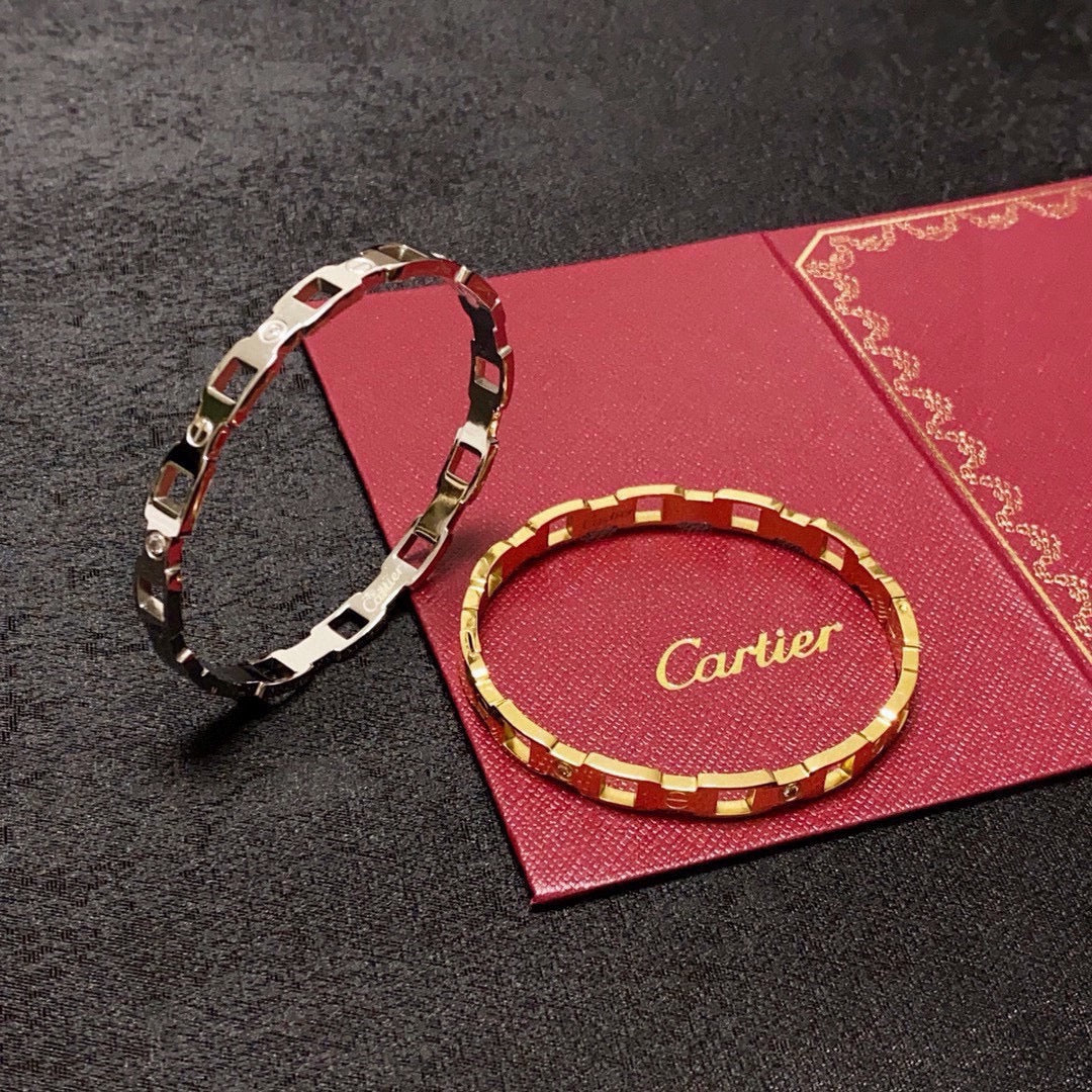white delicate Bangle for women - alternate angle view 6