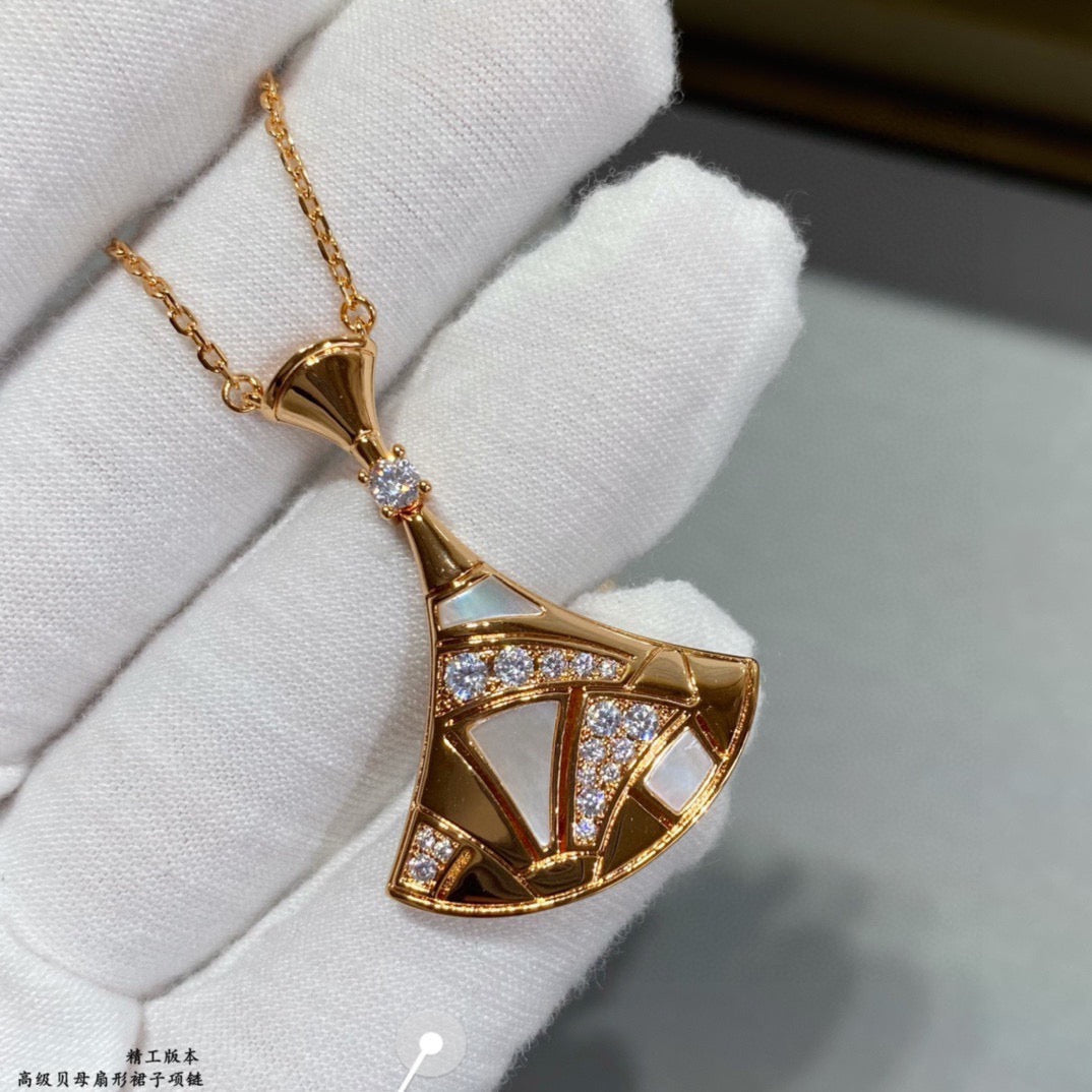 rose gold enamel rose Dress for women - alternate angle view 3