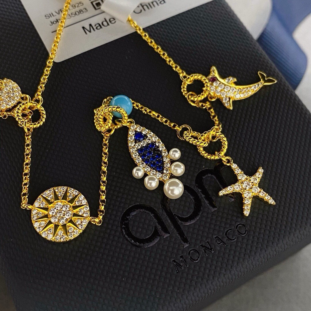 gold pearl Bracelet for women - alternate angle view 2