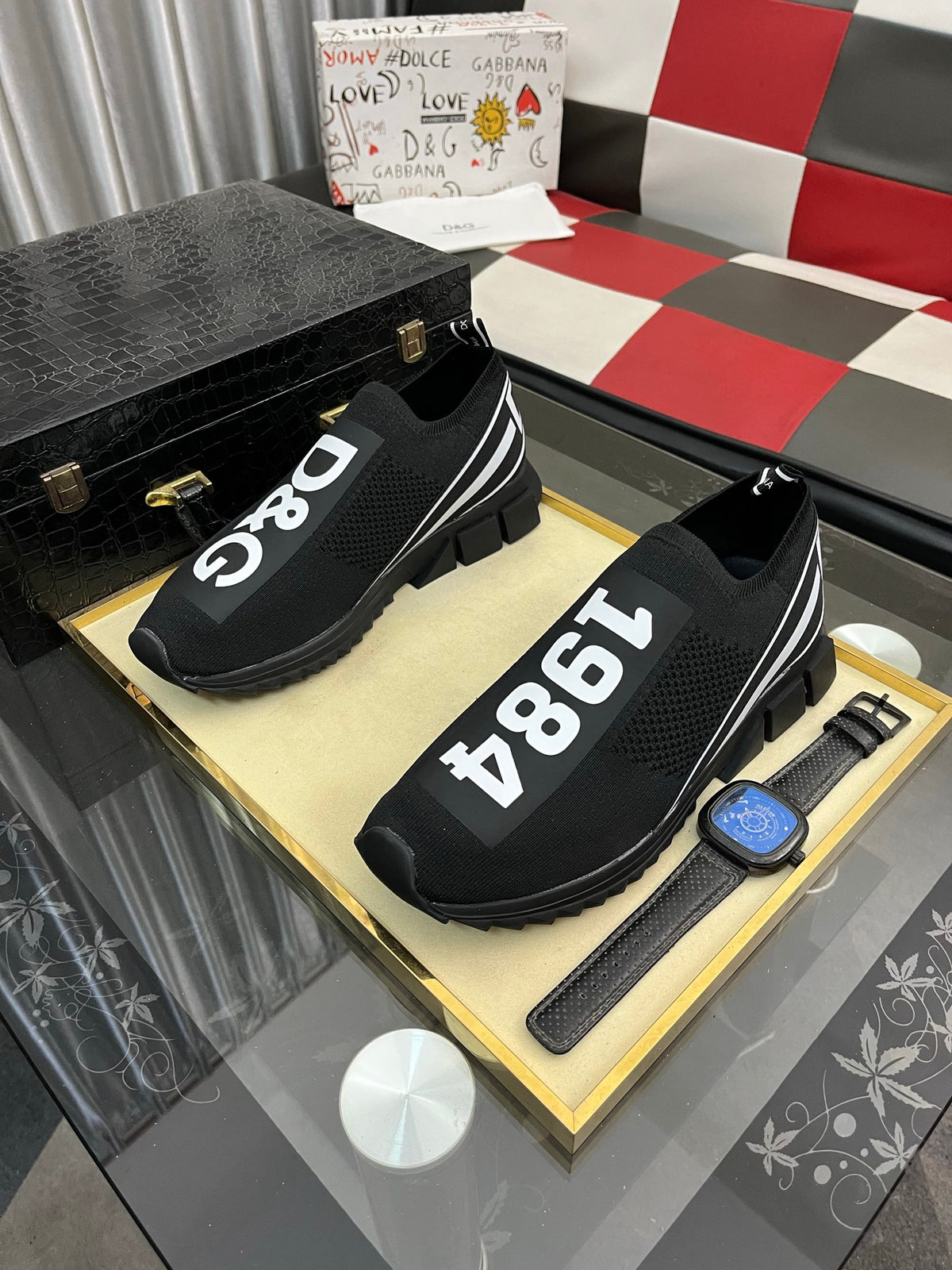 Dolce & Gabbana DG Men's Fashion Athletic Casual Sneakers