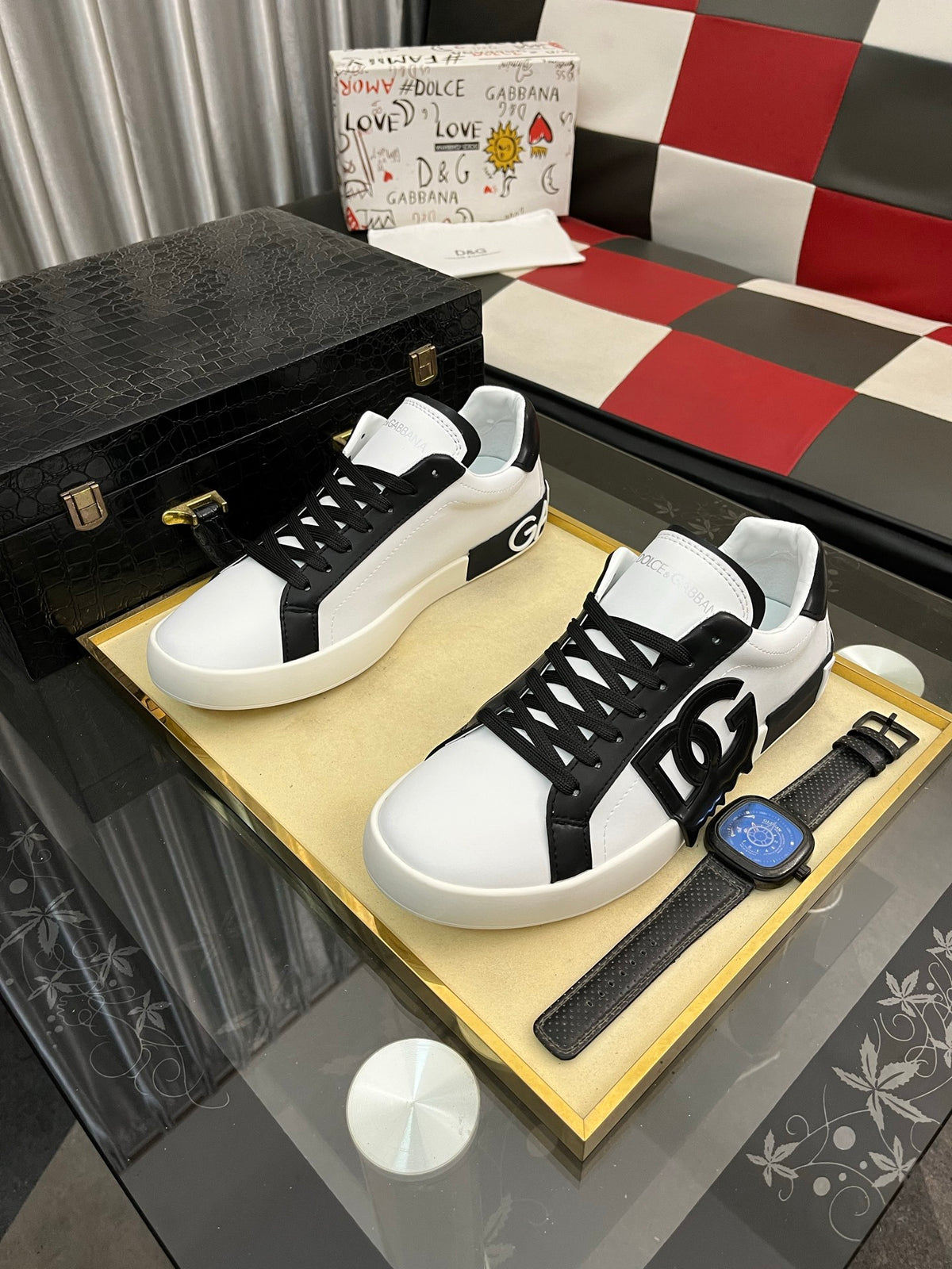 Dolce & Gabbana DG Men's Fashion Athletic Casual Sneakers