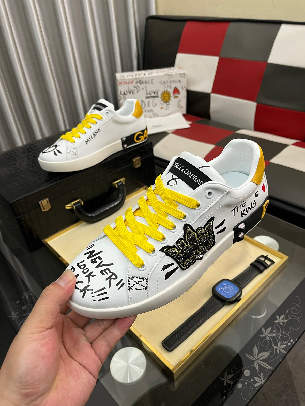 Dolce & Gabbana DG Men's Fashion Athletic Casual Sneakers