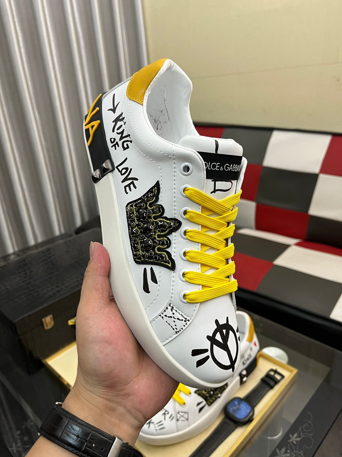 Dolce & Gabbana DG Men's Fashion Athletic Casual Sneakers