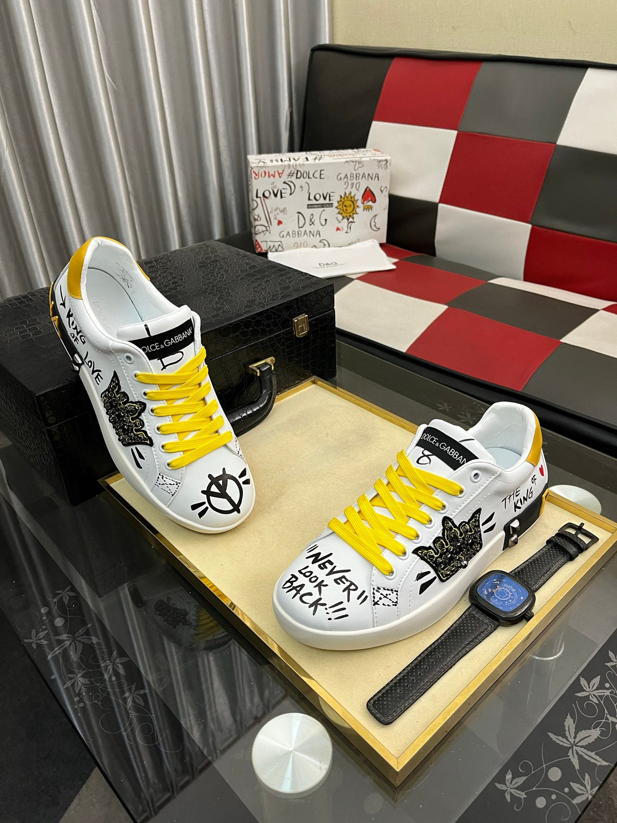 Dolce & Gabbana DG Men's Fashion Athletic Casual Sneakers