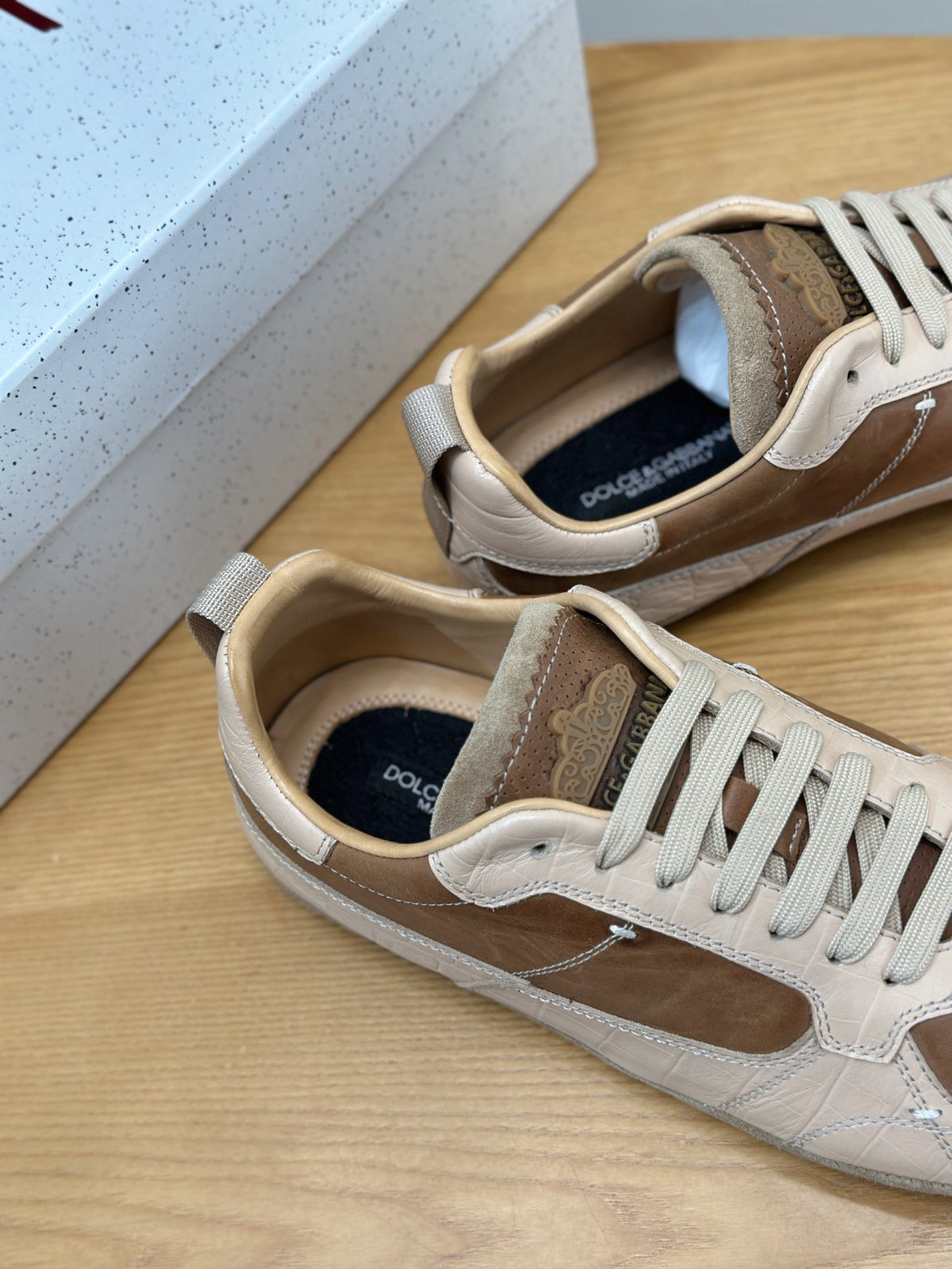 Dolce & Gabbana DG Men's Casual Sneakers with Stitched Logo