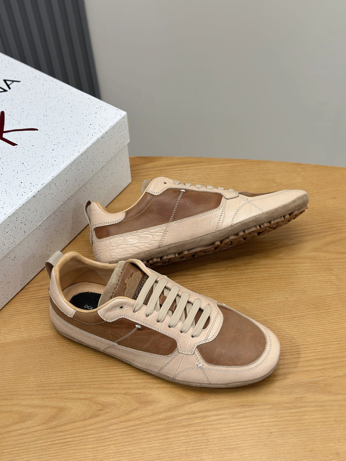 Dolce & Gabbana DG Men's Casual Sneakers with Stitched Logo