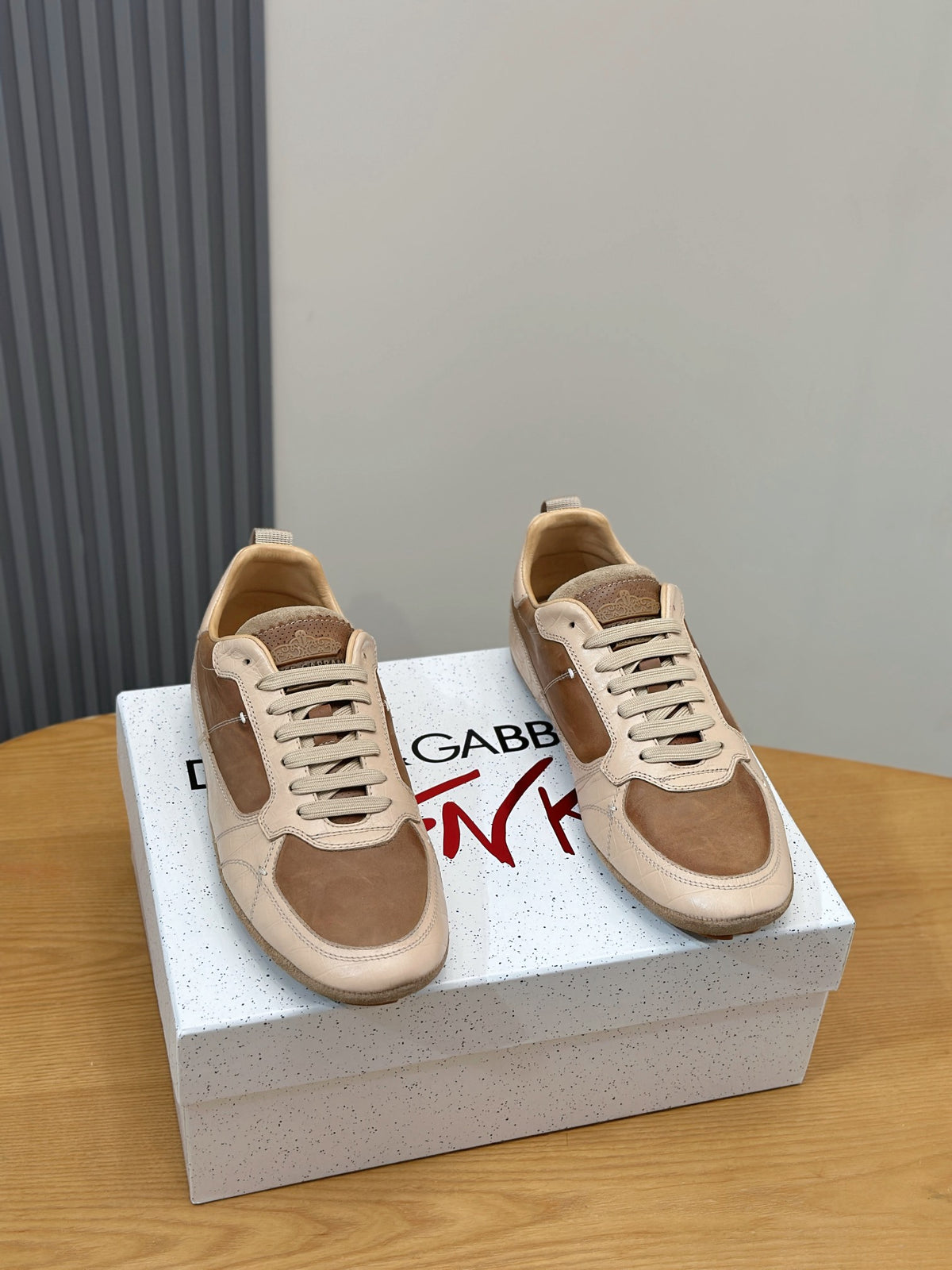 Dolce & Gabbana DG Men's Casual Sneakers with Stitched Logo