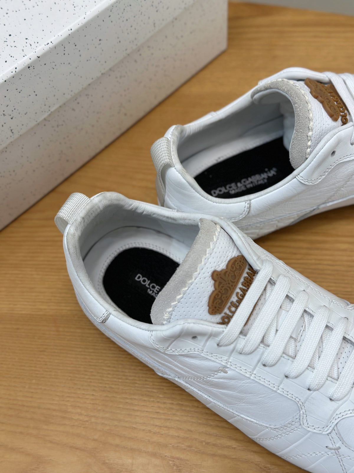 Dolce & Gabbana DG Men's Casual Sneakers with Stitched Logo