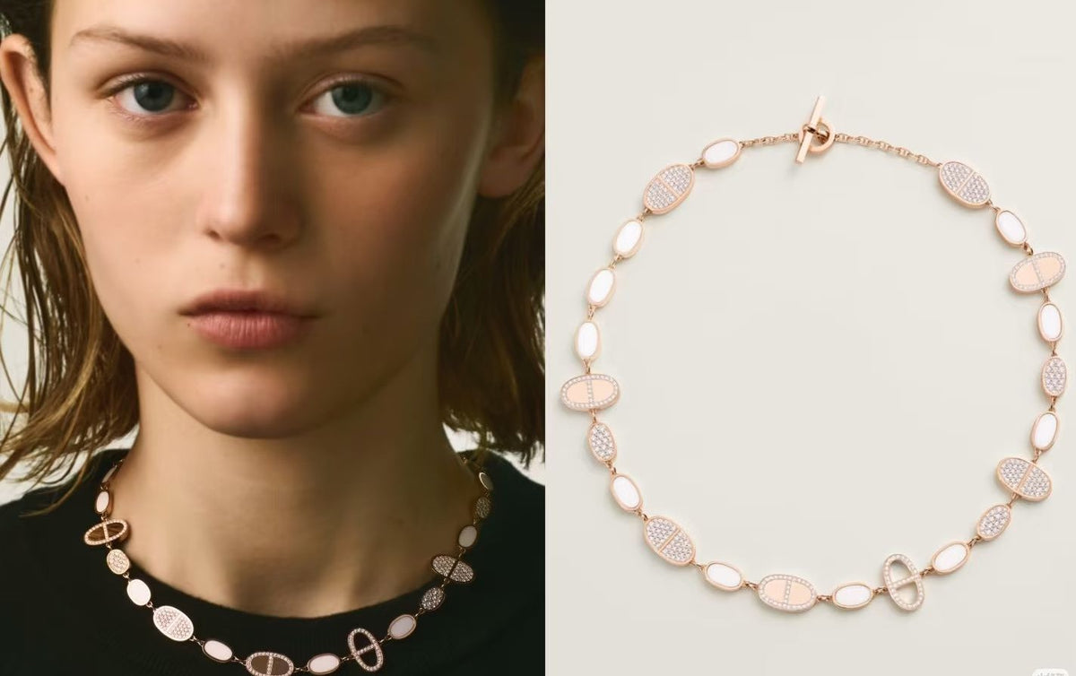 gold heart Necklace for women - product detail view