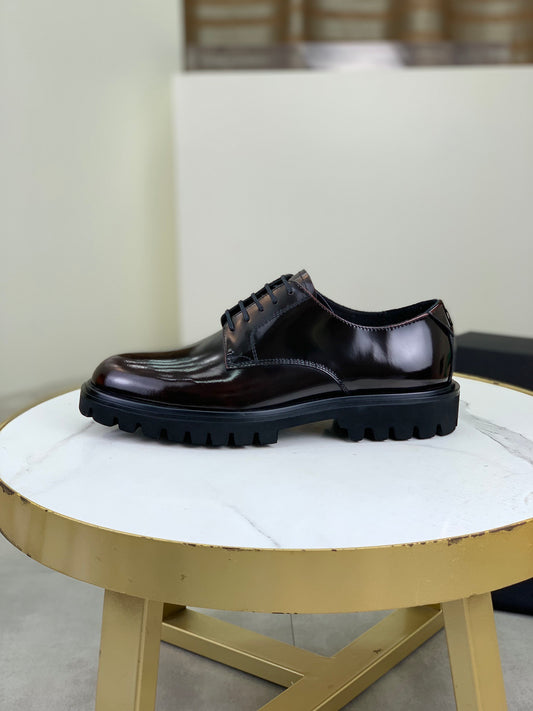 Dolce & Gabbana DG Men's Dress Shoes in Italian Patent Calfskin