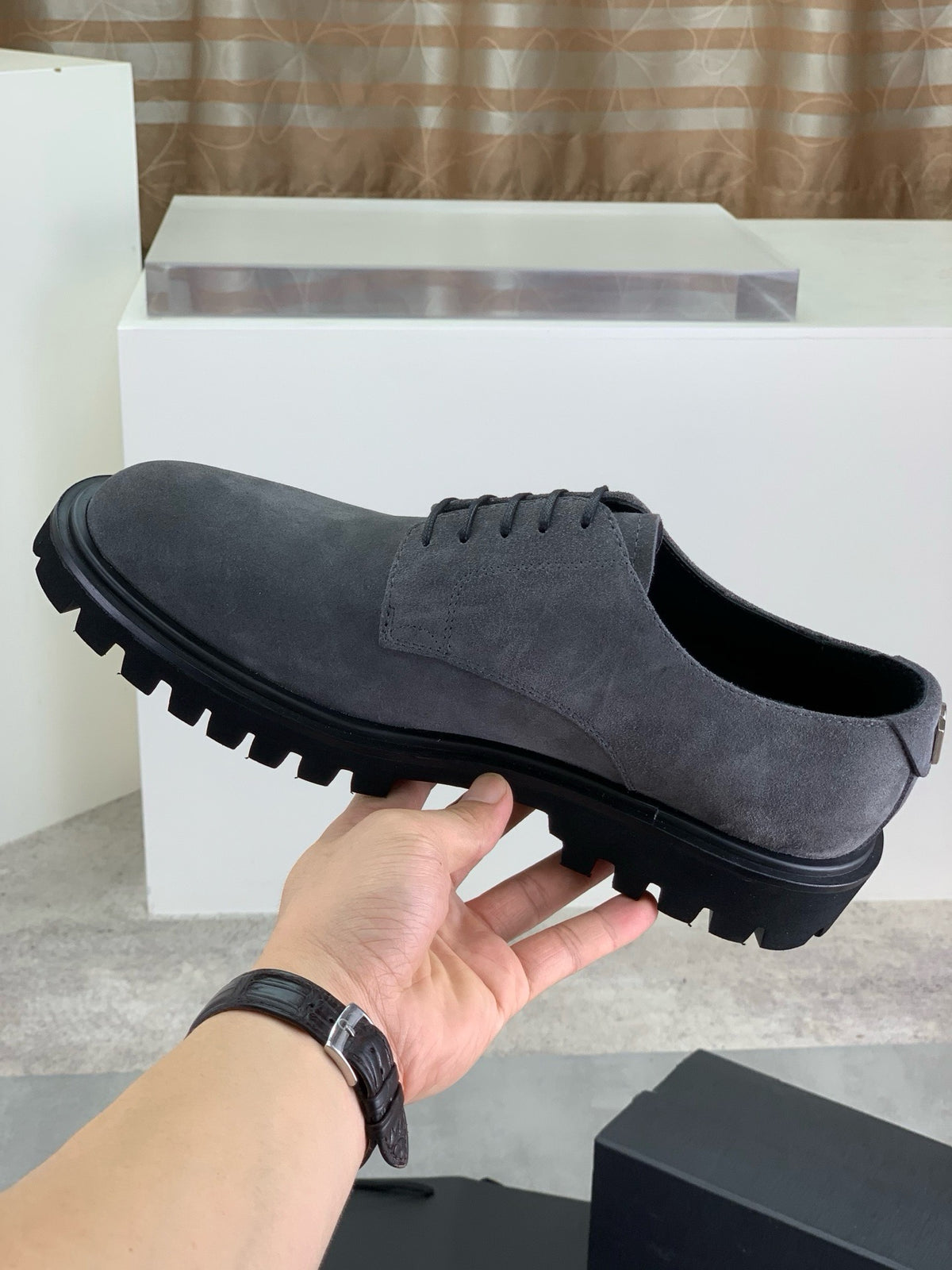 Dolce & Gabbana DG Men's Slip-On Moccasin Loafers with Metal Detail