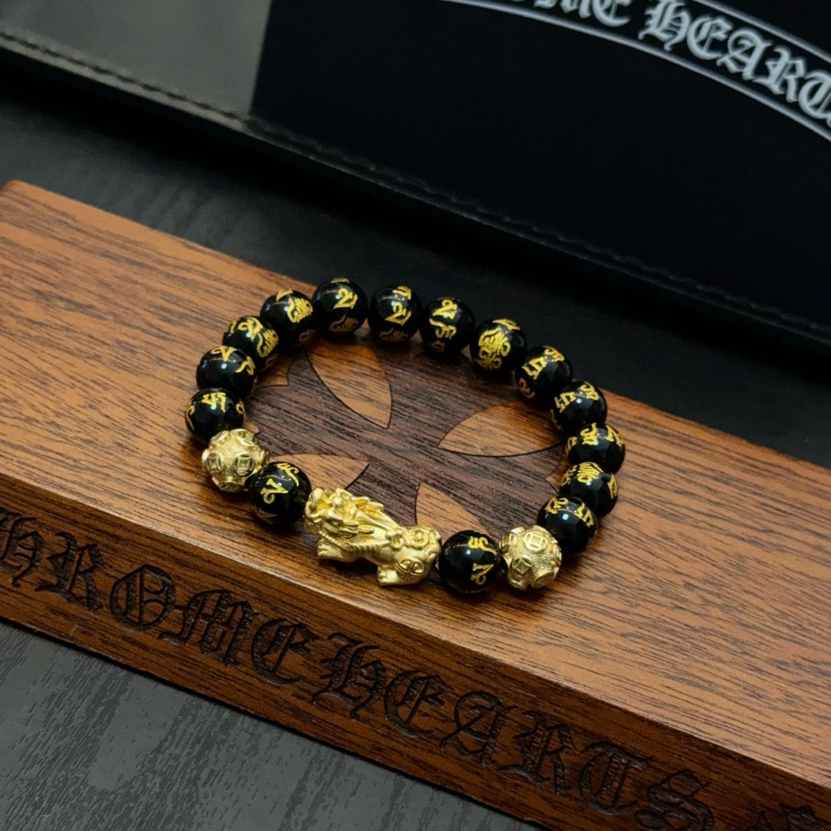 antique cross Bracelet for men - alternate angle view 9