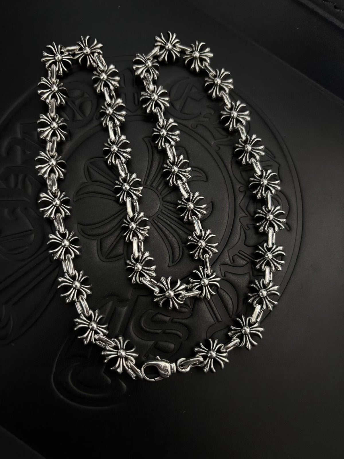 antique cross Necklace for men - alternate angle view 5