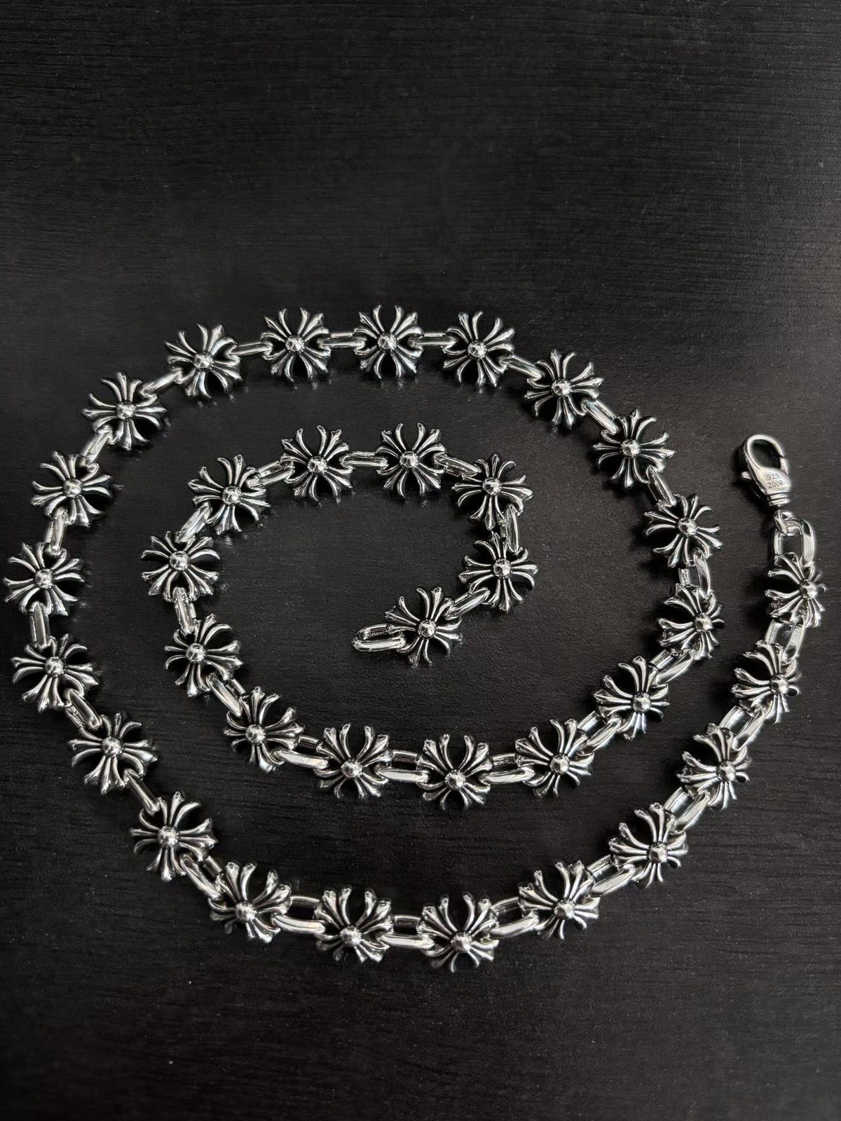 antique cross Necklace for men - alternate angle view 3