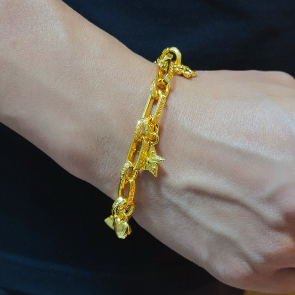 antique cross Bracelet for men - alternate angle view 9