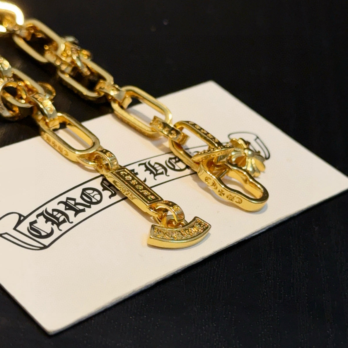 antique cross Bracelet for men - alternate angle view 4